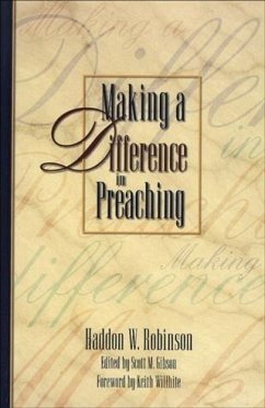 Making a Difference in Preaching (eBook, ePUB) - Robinson, Haddon W.