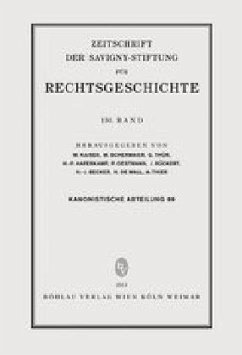 Cover ZRG Kanonistische Abteilung 99. Band (2013)