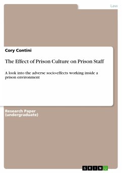 The Effect of Prison Culture on Prison Staff (eBook, PDF)