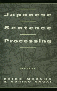 Japanese Sentence Processing (eBook, PDF)