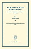 Rechtsunterricht und Rechtsstudium