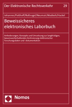 Cover Beweissicheres elektronisches Laborbuch