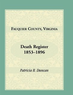 Fauquier County, Virginia Death Register, 1853-1896 - Duncan, Patricia