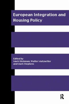 European Integration and Housing Policy (eBook, ePUB)