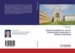 School Variable on use of Community resources in History Teaching - Mishra, Shrikrishna;Yadav, Badri