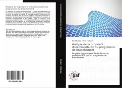 Analyse de la propriété d'incrémentalité du programme de branchement - Pouliot, David;McKenzie, Pierre