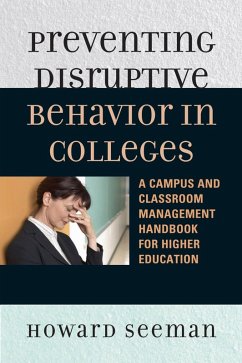 Preventing Disruptive Behavior in Colleges (eBook, ePUB) - Seeman, Howard