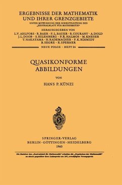 Quasikonforme Abbildungen - Künzi, H. P.