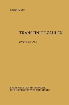 Transfinite Zahlen - Bachmann, Heinz