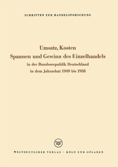 Umsatz, Kosten, Spannen und Gewinn des Einzelhandels - Rudolf, Seyffert