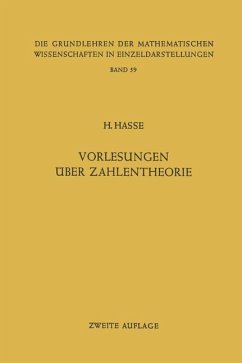 Vorlesungen über Zahlentheorie - Hasse, Helmut