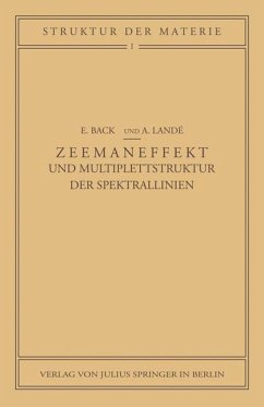 Zeemaneffekt und Multiplettstruktur der Spektrallinien - Back, E.;Landé, A.