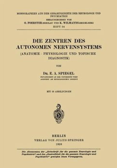 Die Zentren des autonomen Nervensystems - Spiegel, E. A.
