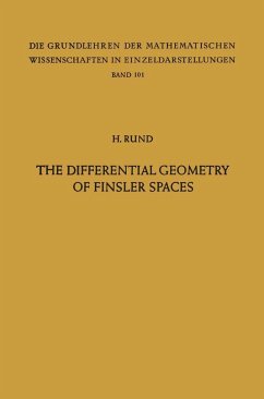 The Differential Geometry of Finsler Spaces - Rund, Hanno
