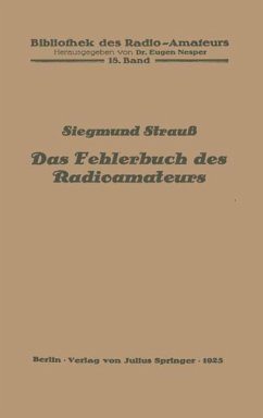 Das Fehlerbuch des Radioamateurs - Strauß, Siegmund