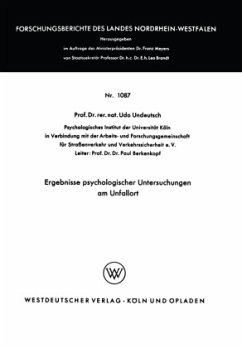 Ergebnisse psychologischer Untersuchungen am Unfallort - Undeutsch, Udo