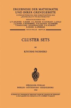 Cluster Sets - Noshiro, Kiyoshi