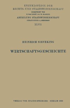 Wirtschaftsgeschichte - Sieveking, Heinrich