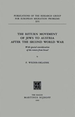 The Return Movement of Jews to Austria after the Second World War - Wilder-Okladek, F.