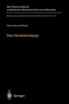 Das Handelsembargo - Ress, Hans-Konrad