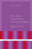 The Legal Language of Scottish Burghs (eBook, PDF)