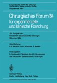 Chirurgisches Forum ¿84 für experimentelle und klinische Forschung