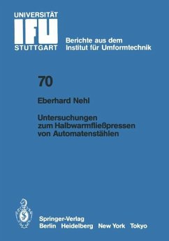 Untersuchungen zum Halbwarmfließpressen von Automatenstählen - Nehl, E.