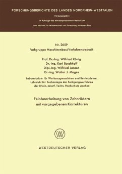 Feinbearbeitung von Zahnrädern mit vorgegebenen Korrekturen