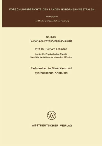 Farbzentren in Mineralen und synthetischen Kristallen Farbzentren in Mineralen und synthetischen Kristallen