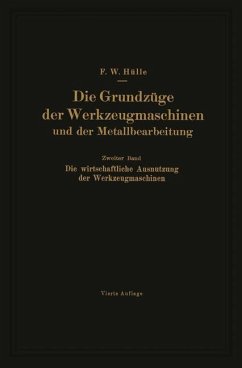 Die Grundzüge der Werkzeugmaschinen und der Metallbearbeitung - Hülle, Friedrich W.