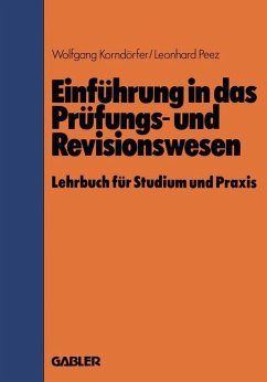 Einführung in das Prüfungs- und Revisionswesen - Korndörfer, Wolfgang; Peez, Leonhard