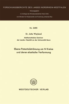 Ebene Potentialströmung um N Kreise und deren elastische Verformung - Weyland, Jutta