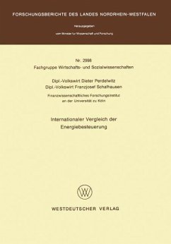 Internationaler Vergleich der Energiebesteuerung - Perdelwitz, Dieter