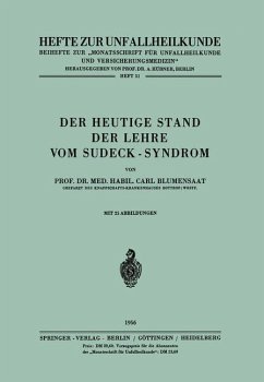 Der heutige Stand der Lehre vom Sudeck-Syndrom - Blumensaat, Carl