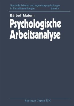 Psychologische Arbeitsanalyse - Matern, B.