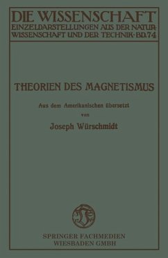 Theorien des Magnetismus - Würschmidt, Joseph