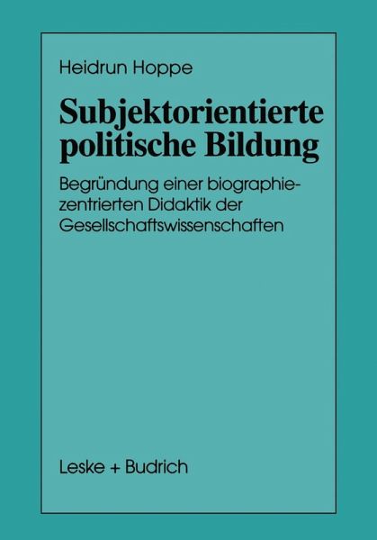 Subjektorientierte politische Bildung Subjektorientierte politische Bildung