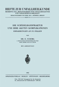 Die Schädelbasisfraktur und Ihre Akuten Komplikationen - Schima, E.