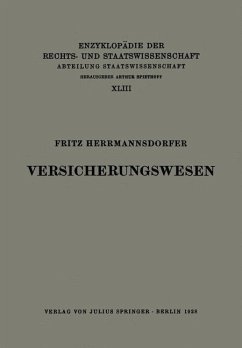 Versicherungswesen - Herrmannsdorfer, Fritz