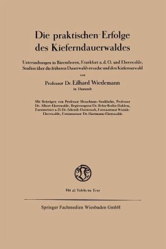 Die praktischen Erfolge des Kieferndauerwaldes - Wiedemann, Eilhard