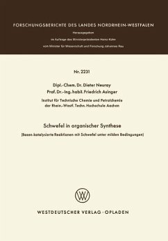 Schwefel in organischer Synthese - Neuray, Dieter