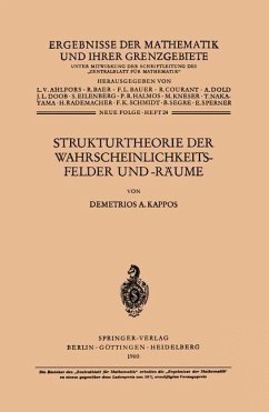 Strukturtheorie der Wahrscheinlichkeitsfelder und -Räume - Kappos, Demetrios A.