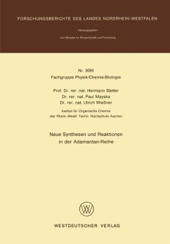 Neue Synthesen und Reaktionen in der Adamantan-Reihe - Stetter, Hermann