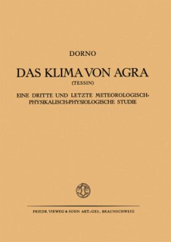 Das Klima von Agra (Tessin) - Dorno, Carl W.