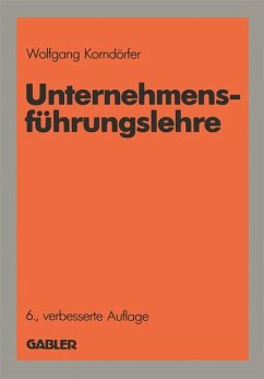 Unternehmensführungslehre - Korndörfer, Wolfgang