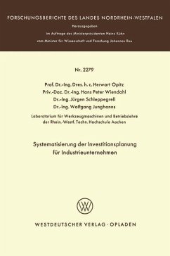 Systematisierung der Investitionsplanung für Industrieunternehmen