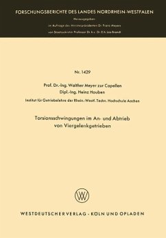 Torsionsschwingungen im An- und Abtrieb von Viergelenkgetrieben - Meyer zur Capellen, Walther