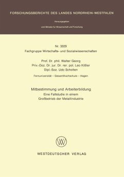 Mitbestimmung und Arbeiterbildung - Georg, Walter