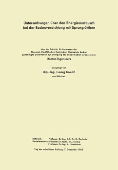 Untersuchungen über den Energieaustausch bei der Bodenverdichtung mit Sprungrüttlern - Dimpfl, Georg