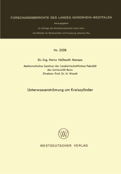 Unterwasserströmung um Kreiszylinder - Hansen, Heinz Hellmuth